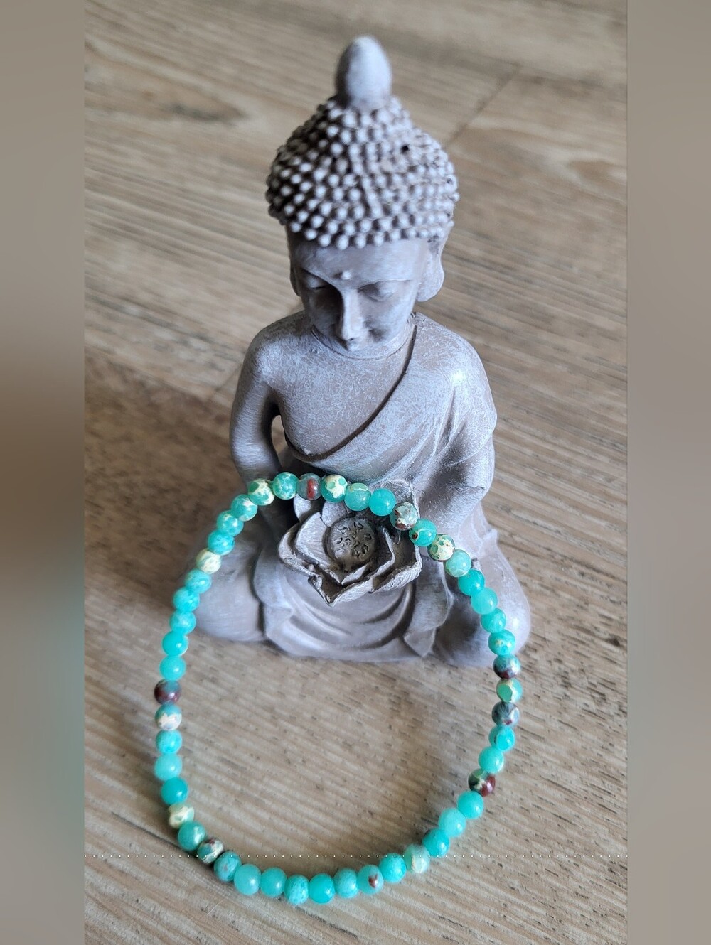 🌊 Sea Sediment Jasper Beaded Bracelet